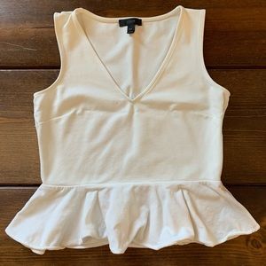 Velvet peplum top
